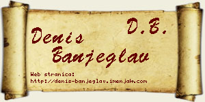 Denis Banjeglav vizit kartica
